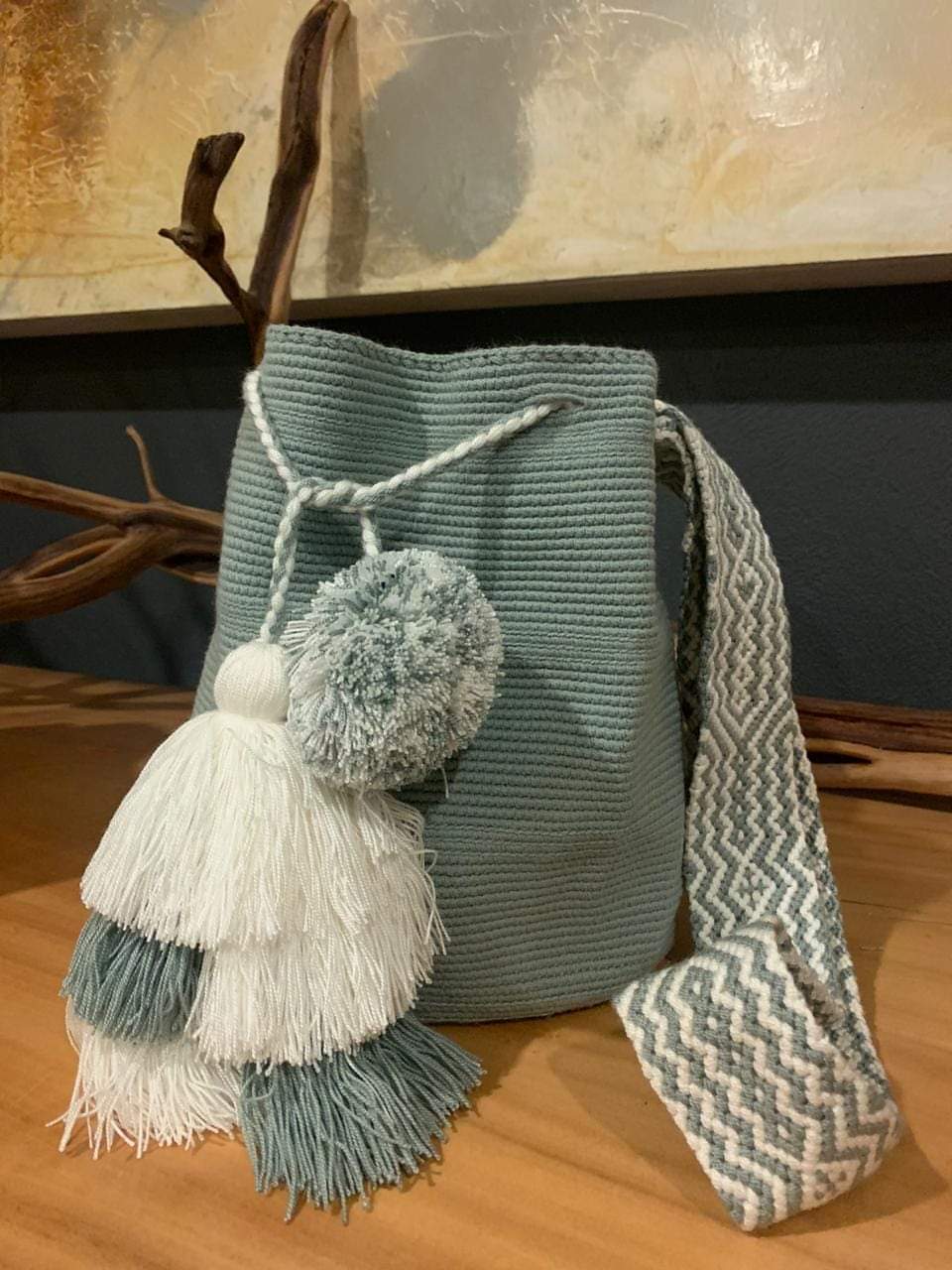 Mochila de canasto mediana